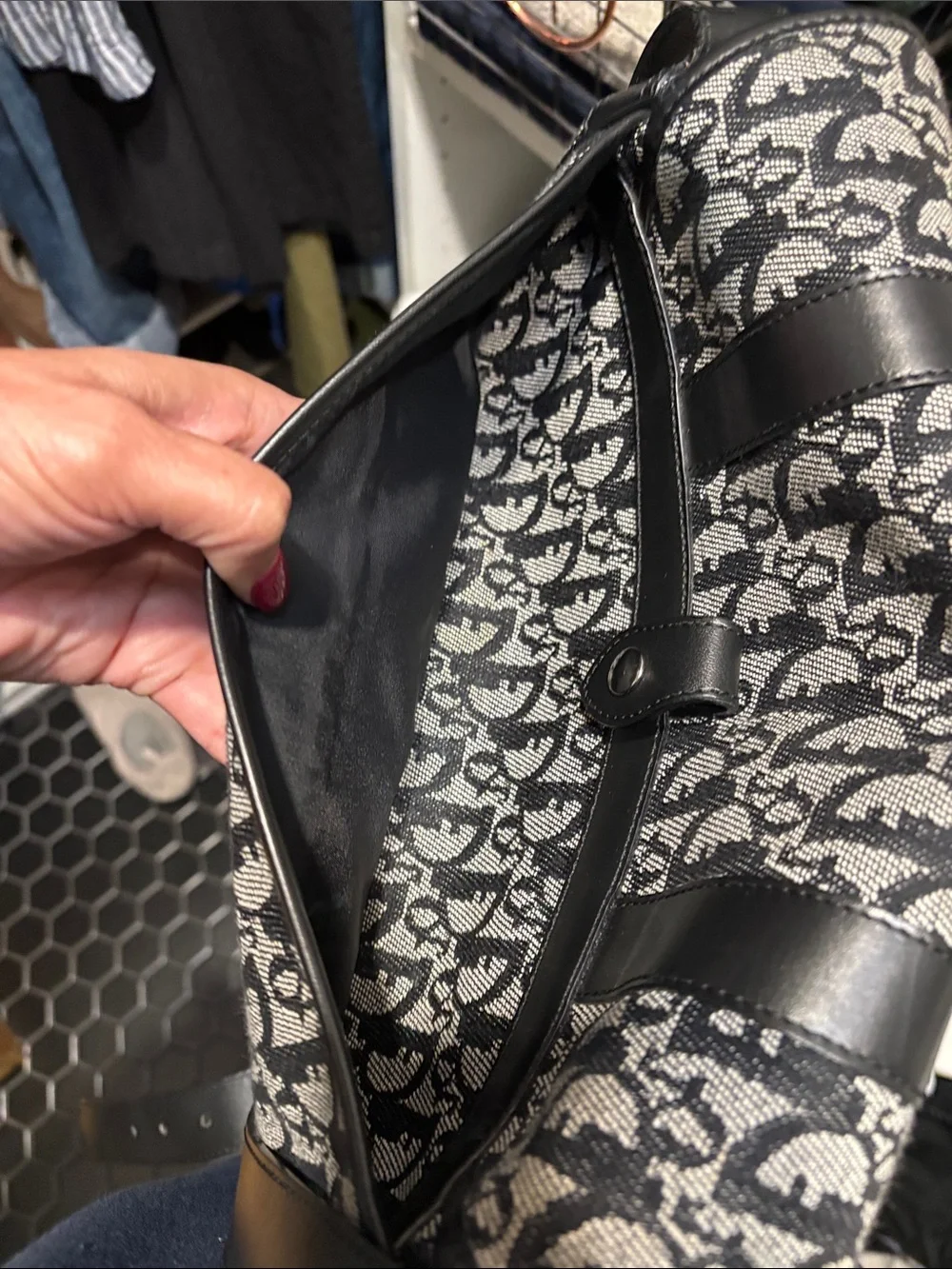 Christian DIOR Vintage Trotter Shoulder Bag